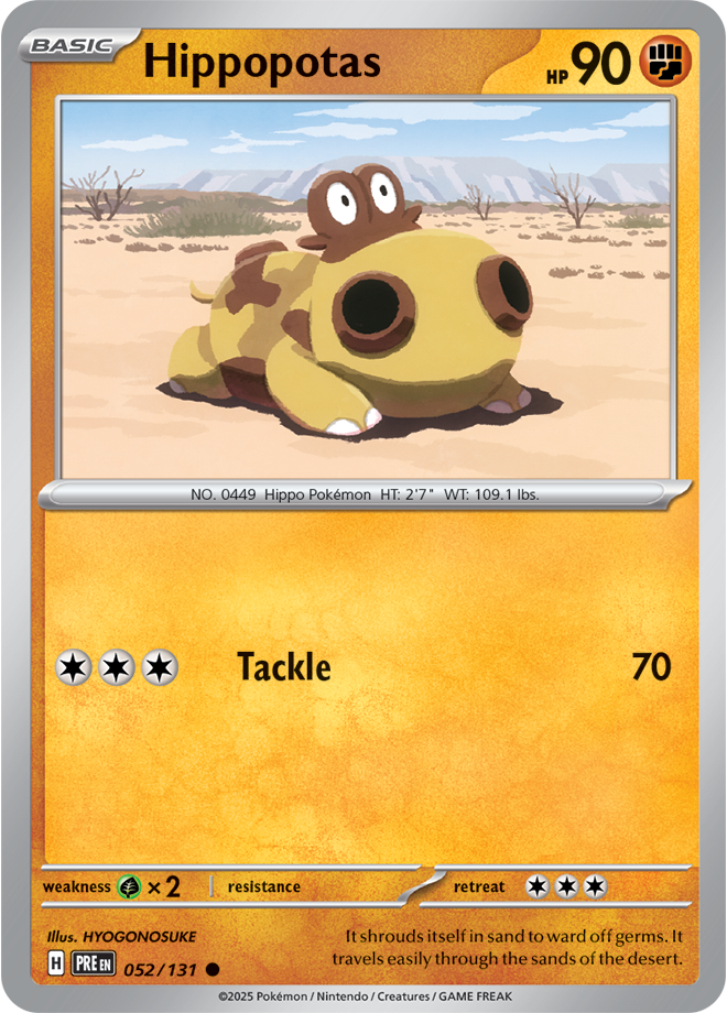 SV8.5 Prismatic Evolutions 052- Hippopotas