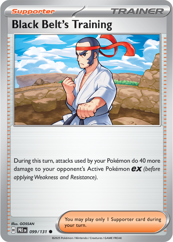 SV8.5 Prismatic Evolutions 099- Black Belt’s Training