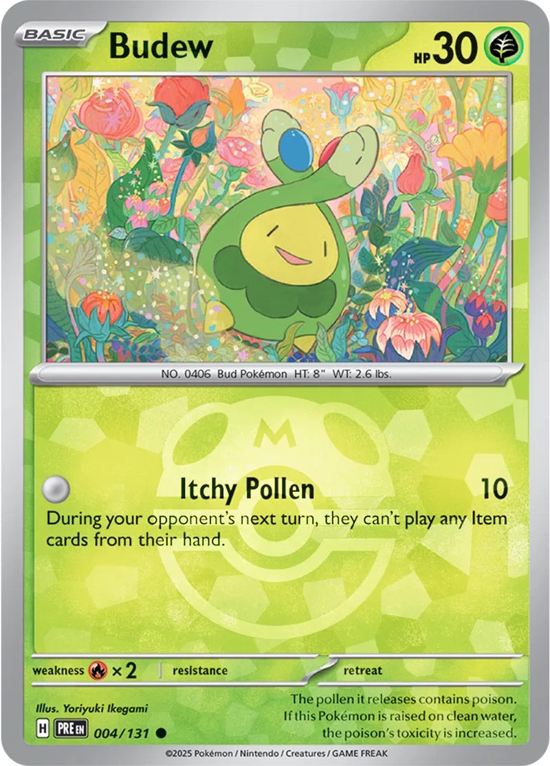 SV8.5 Prismatic Evolutions 004 - Budew Master Ball Holo