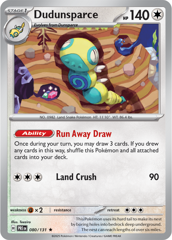 SV8.5 Prismatic Evolutions 080 - Dudunsparce