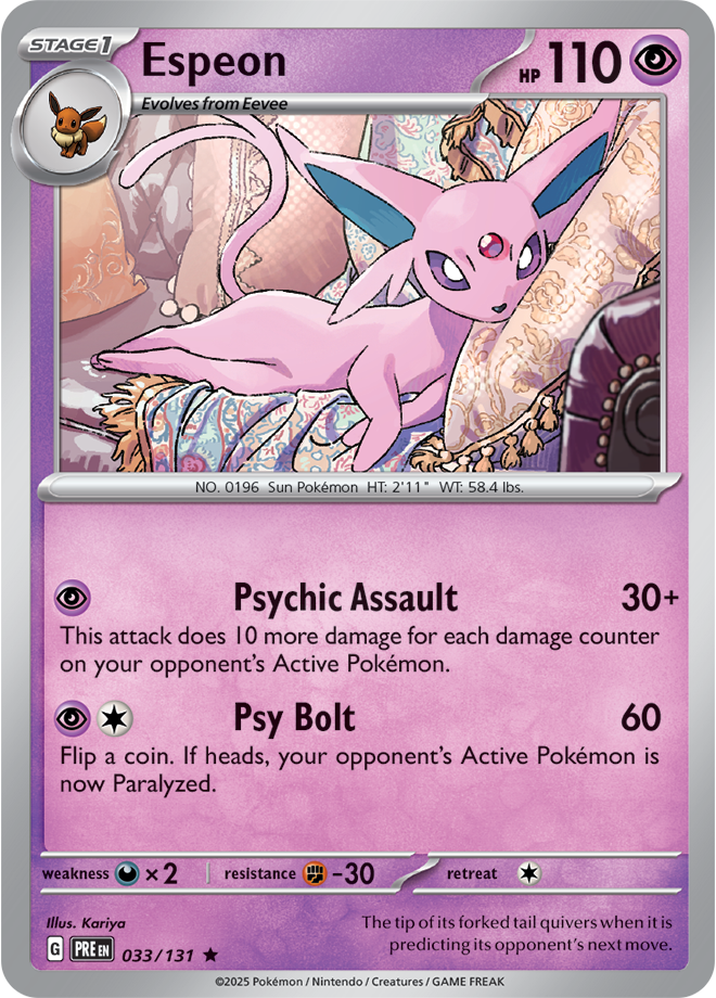 SV8.5 Prismatic Evolutions 033 - Espeon