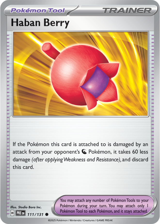 SV8.5 Prismatic Evolutions 111 - Haban Berry