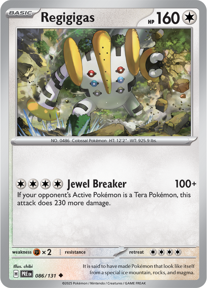 SV8.5 Prismatic Evolutions 086- Regigigas
