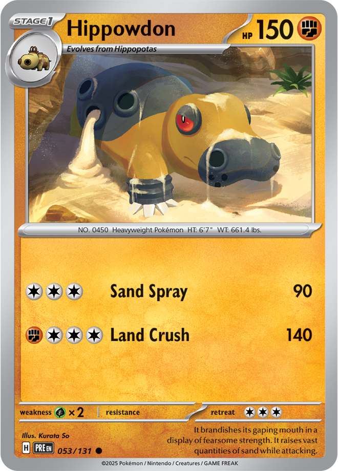 SV8.5 Prismatic Evolutions 053- Hippowdon