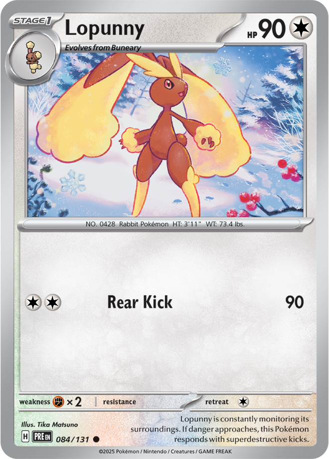 SV8.5 Prismatic Evolutions 084 - Lopunny