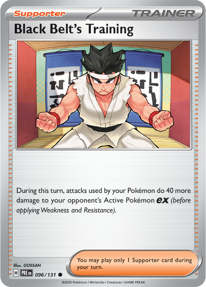 SV8.5 Prismatic Evolutions 096- Black Belt’s Training