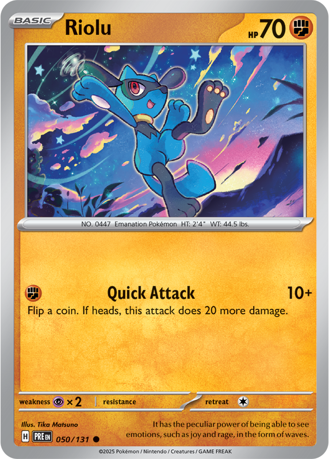 SV8.5 Prismatic Evolutions 050- Riolu