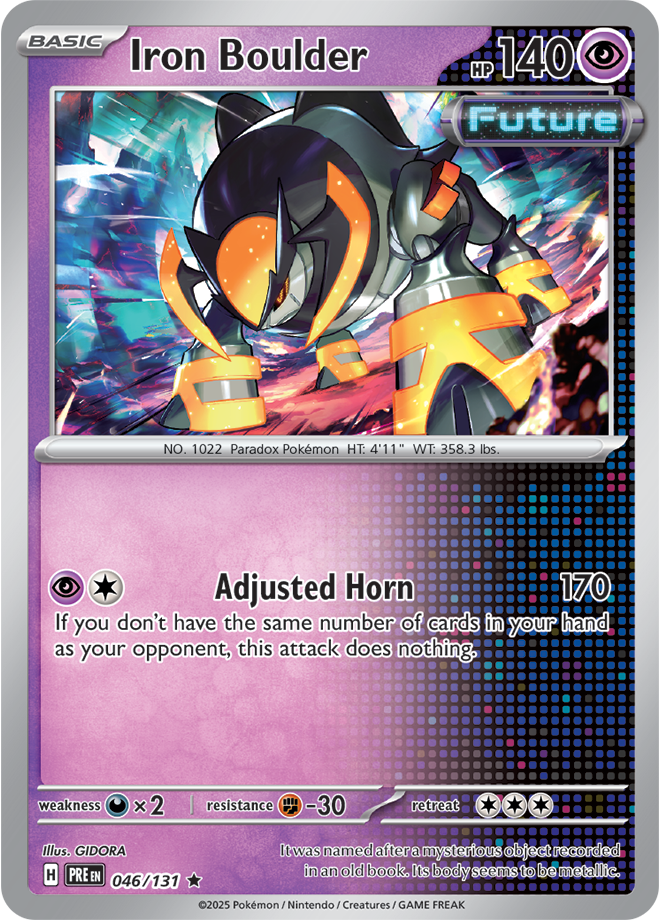 SV8.5 Prismatic Evolutions 046- Iron Boulder