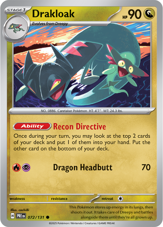 SV8.5 Prismatic Evolutions 072 - Drakloak