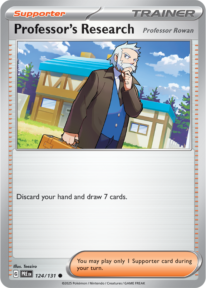 SV8.5 Prismatic Evolutions 124 - Professor’s Research (Professor Rowan)