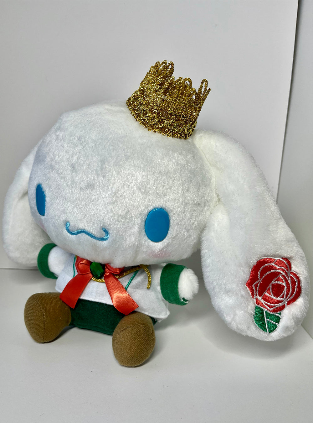 Sanrio - Cinnamoroll Fairy Tale Prince Red Rose Plushie 22cm