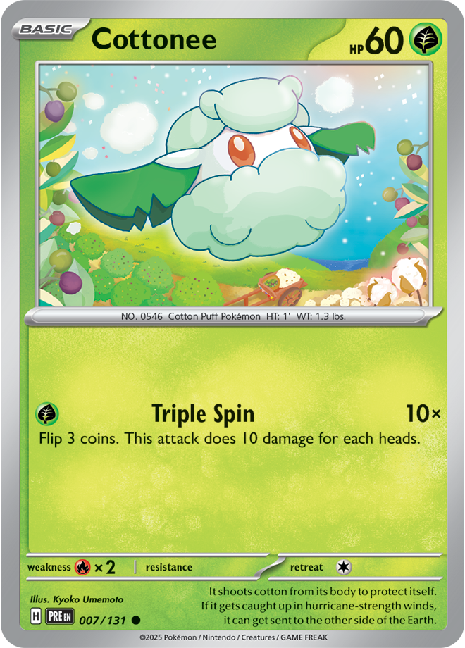 SV8.5 Prismatic Evolutions 007 - Cottonee