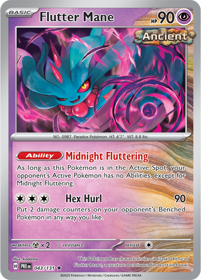 SV8.5 Prismatic Evolutions 043- Flutter Mane