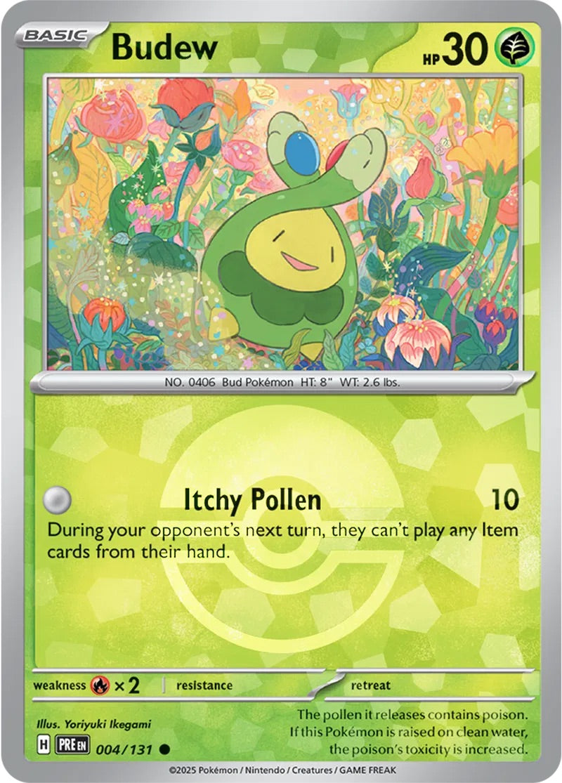 SV8.5 Prismatic Evolutions 004 - Budew Poké Ball Holo