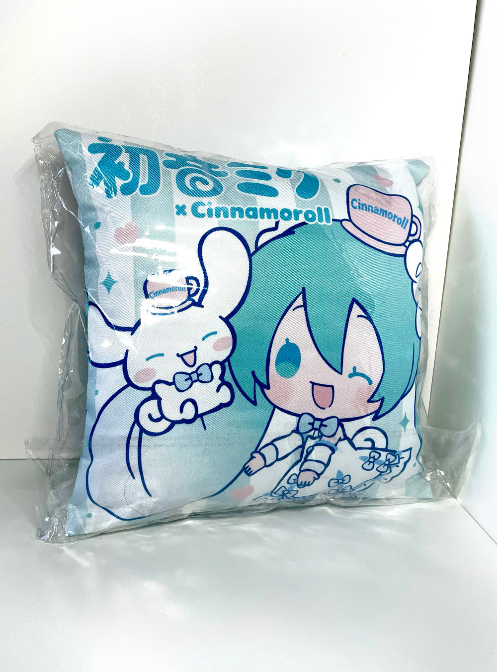 Hatsune Miku x Cinnamoroll Print Cushion Pillow Plushie